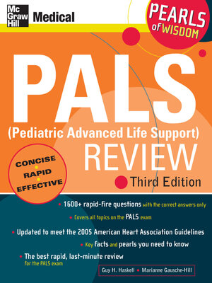 cover image of PALS (Pediatric Advanced Life Support) Review